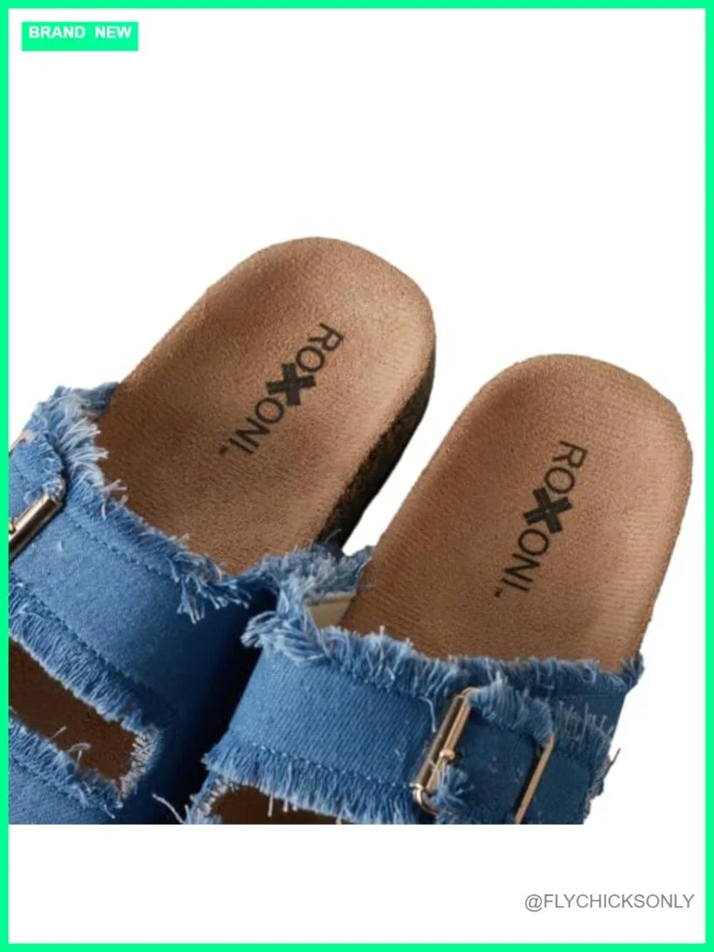 Women's Suede Flat Sandals with Double Buckle Adjustable Straps